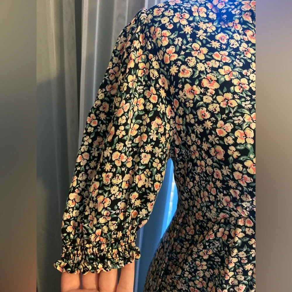 Free people Debbie-Jean shirt dress floral button front maxi - Picture 4 of 11